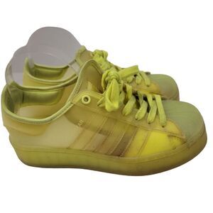 Adidas Womans 7 Yellow Solar Superstar Jelly Casual Trainers Sneakers 2020 READ